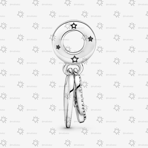 Pandora Cats & Hearts Dangle Charm - Picture 4 of 6